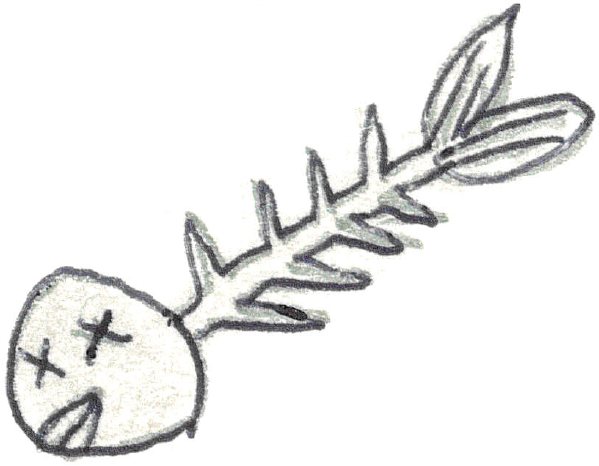 Espinha de Peixe em aquarela